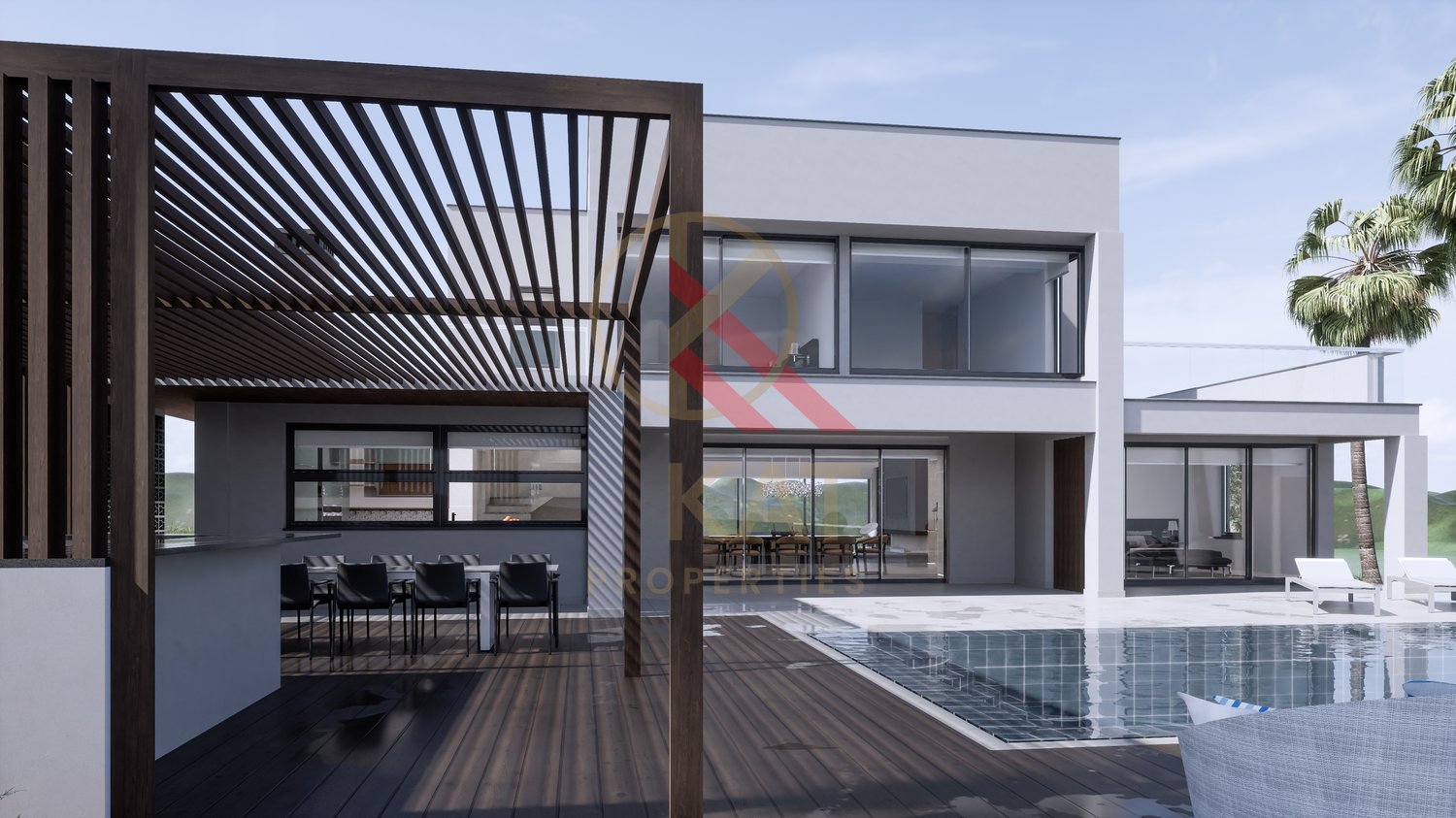 Moradia Contemporânea de Luxo T4 com Piscina e Vista Campo em Lagos, Algarve