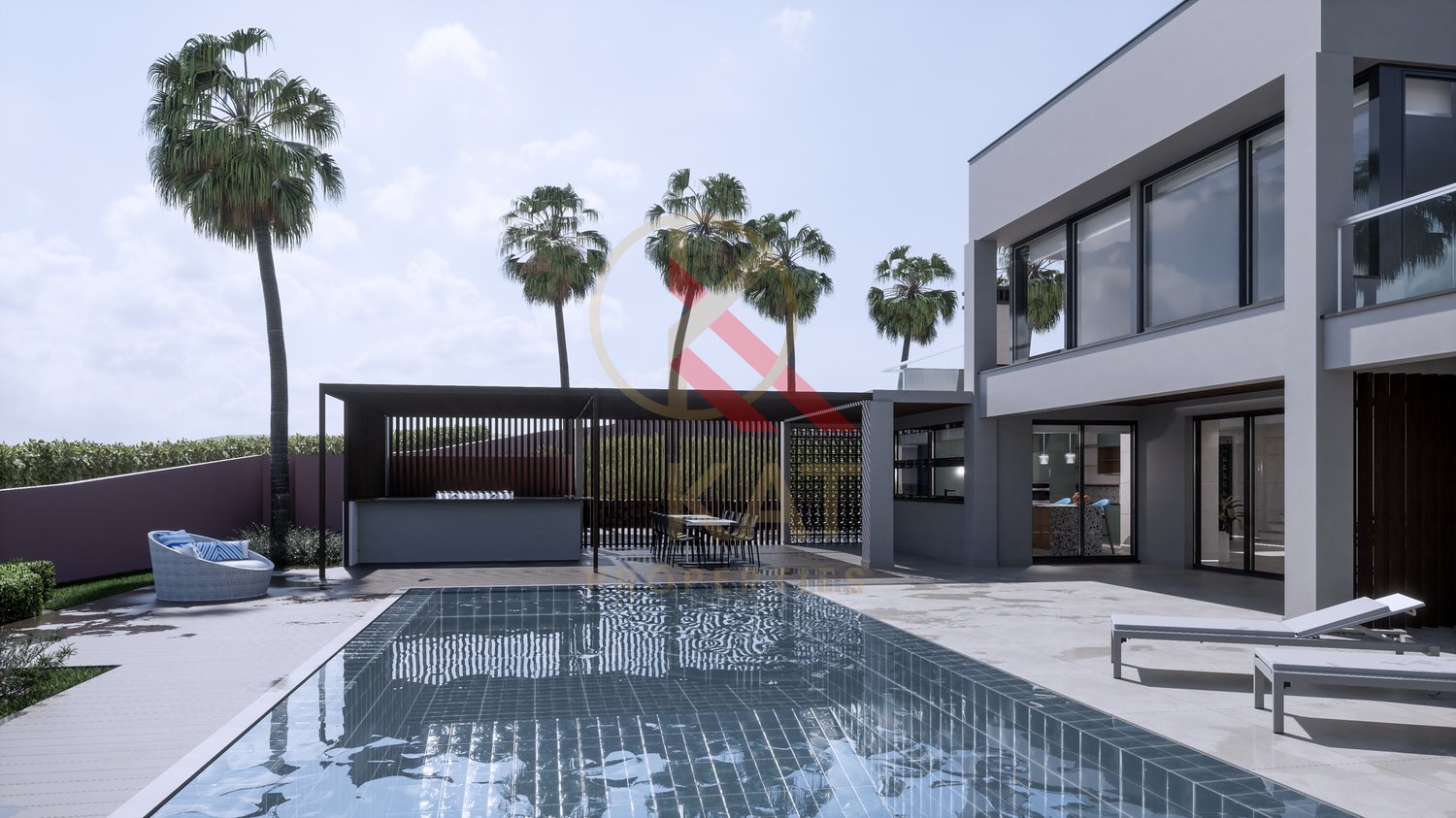 Moradia Contemporânea de Luxo T4 com Piscina e Vista Campo em Lagos, Algarve