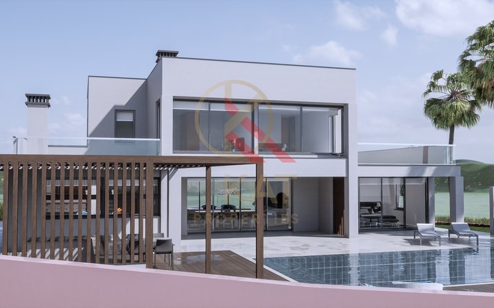 Moradia Contemporânea de Luxo T4 com Piscina e Vista Campo em Lagos, Algarve