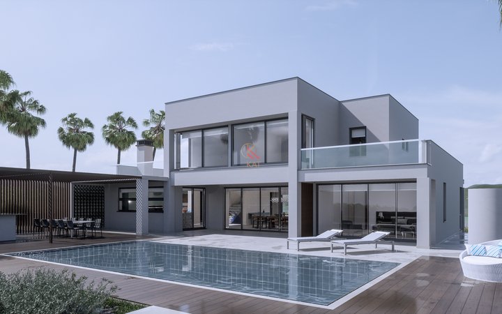 Moradia Contemporânea de Luxo T4 com Piscina e Vista Campo em Lagos, Algarve 