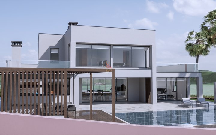 Moradia Contemporânea de Luxo T4 com Piscina e Vista Campo em Lagos, Algarve 