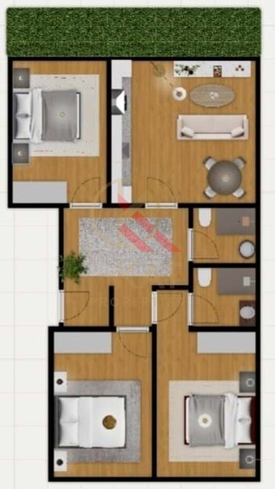 Apartamento T3 Remodelado com Logradouro de 30m² – RC Alto com Arrecadação, Benfica