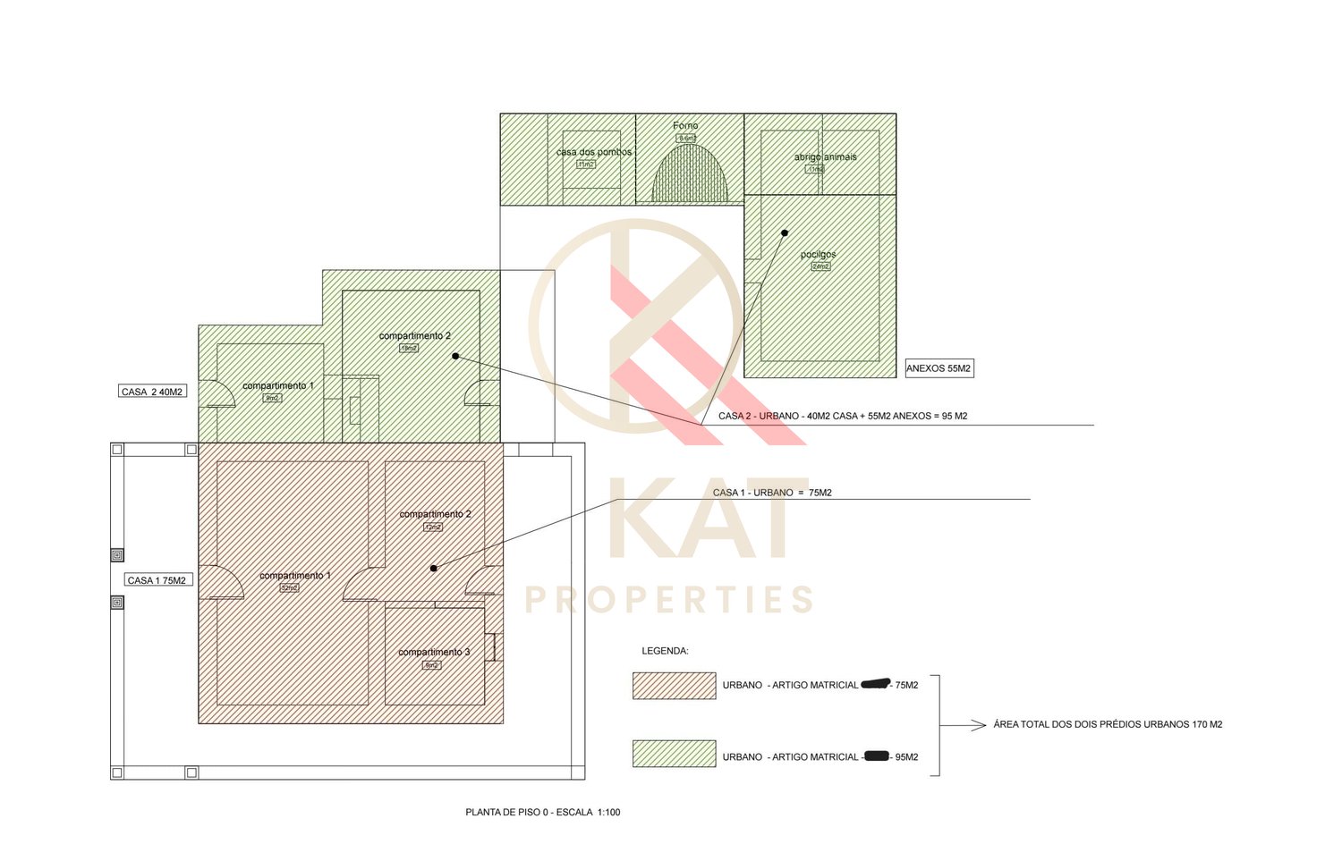 Casas (ruínas)  para reabilitar, inseridas num terreno misto em Santo Estevão (Silves), próximo da Barragem do Arade
