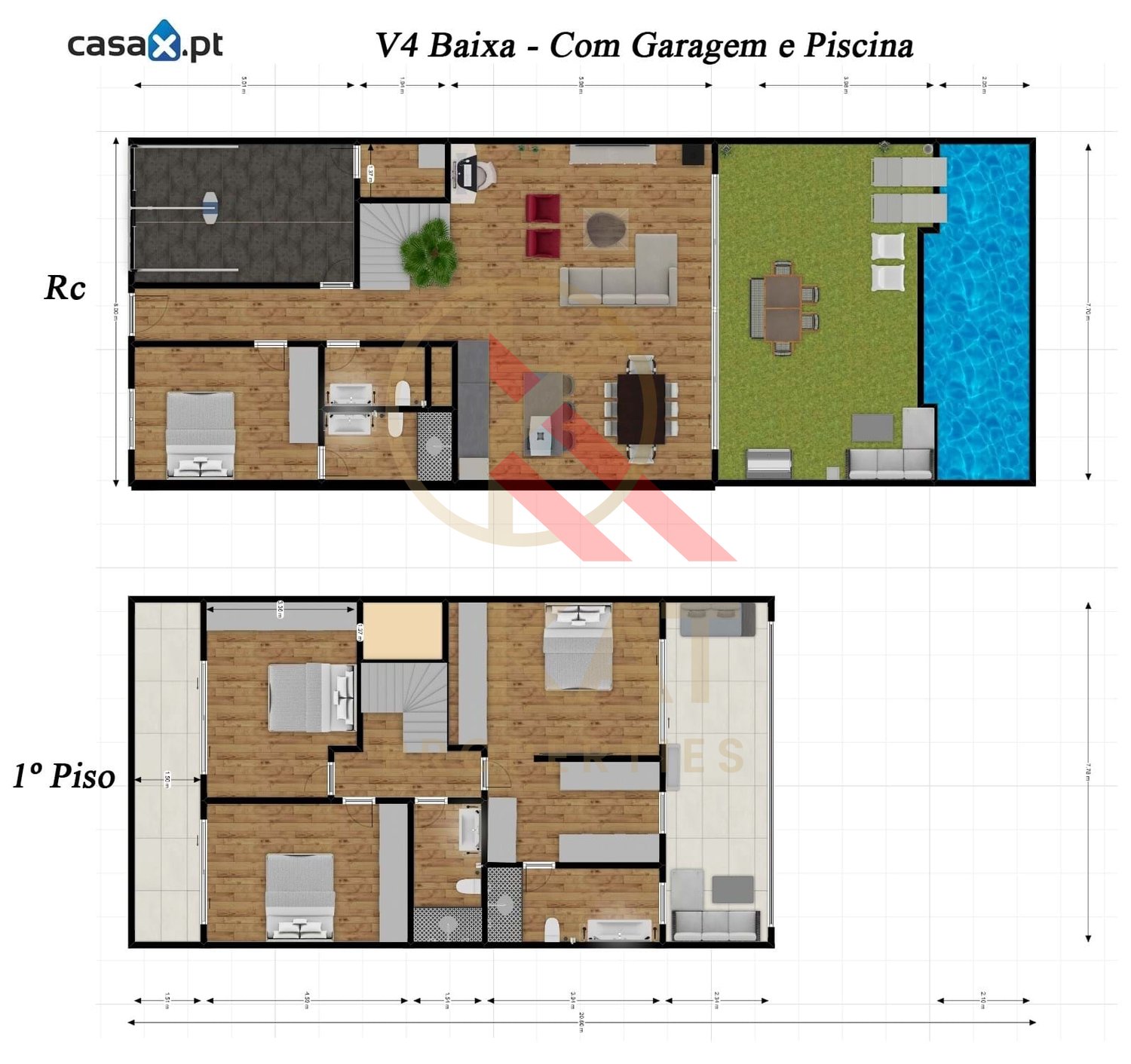 Lote de Terreno com 175m² – Projeto para Moradia T4 com Piscina | Duas Modalidades de Aquisição